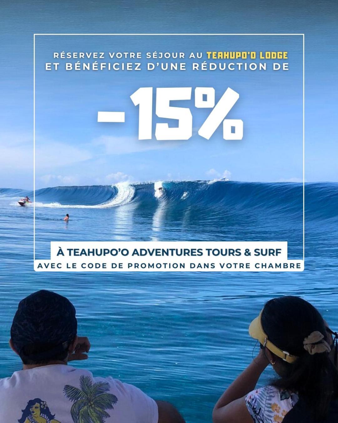Teahupo'O Lodge, Fare Raepu'U, 2 Chambres Climatisees, Canoes Gratuits, Tarifs Degressifs Teahupoo Екстер'єр фото